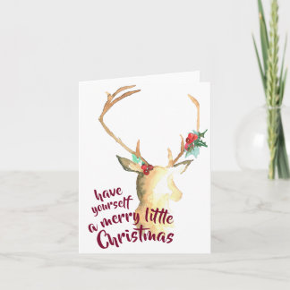 Merry Little Christmas Greeting Card Feiertagskarte