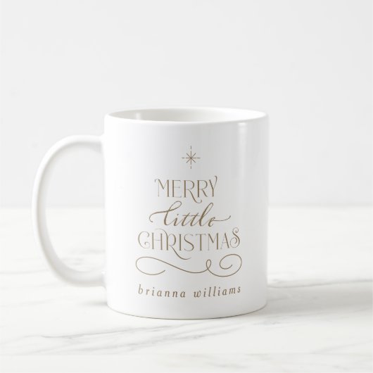 Merry Little Christmas Holiday Kaffeetasse (Links)