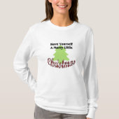 MERRY LITTLE CHRISTMAS LADIES LANGE SLEEVE T - SHI T-Shirt (Vorderseite)