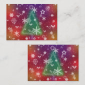 Merry Little Christmas Lesezeichen Visitenkarte (Vorne/Hinten)