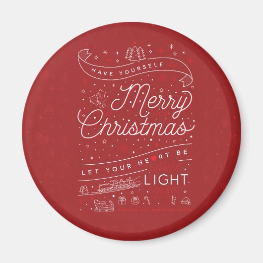 Merry Little Christmas Magnet (Vorne)