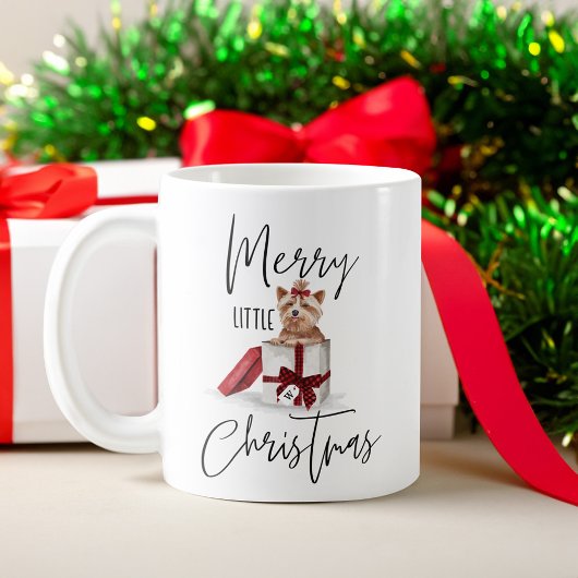Merry Little Christmas Naughty Yorkshire Terrier Kaffeetasse