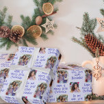 Merry Little Christmas Open 25. Dezember Foto Wr Geschenkpapier<br><div class="desc">Weihnachts Foto Packpapier mit 2 Ihrer Lieblings-Fotos. Das Design wird mit "Nicht bis 25. Dezember öffnen" und "Schöne kleine Weihnachten haben" geschrieben. Die Fotovorlage zeigt Ihre Bilder in vertikalen Porträts und quadratischen Formaten an. Wenn Sie also Probleme mit der Bildplatzierung haben, versuchen Sie, die jeweilige Form einzuprägen und das Bild...</div>