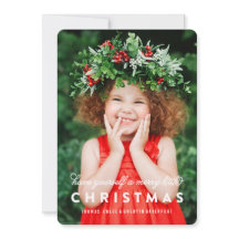 Merry Little Christmas Overlay Wird Foto von Card