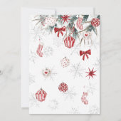 Merry Little Christmas Party Einladung (Rückseite)