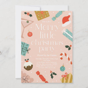Merry Little Christmas Party Holiday Party Einladung
