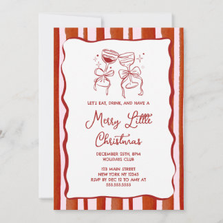 Merry little Christmas Party Invitation Einladung