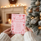 Merry Little Christmas Party Invitation Einladung
