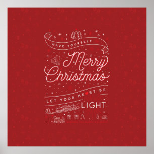 Merry Little Christmas Poster 24x24 / Rot
