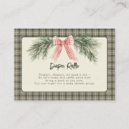Merry Little Christmas Rustic Baby Dusche Begleitkarte