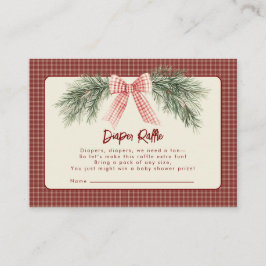 Merry Little Christmas Rustic Baby Dusche Begleitkarte