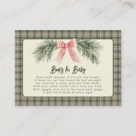 Merry Little Christmas Rustic Baby Dusche Begleitkarte