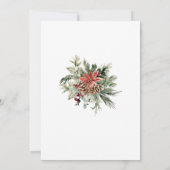 Merry Little Christmas Santa Baby Dusche Einladung (Rückseite)