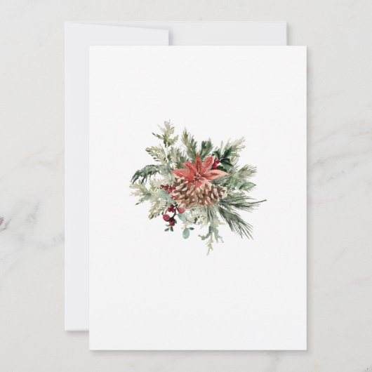 Merry Little Christmas Santa Baby Dusche Einladung (Rückseite)