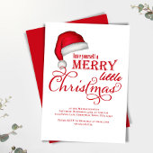 Merry Little Christmas Santa Party Einladung