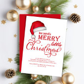 Merry Little Christmas Santa Party Einladung