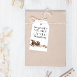 Merry Little Christmas Sleigh Weihnachtsmannmütze  Geschenkanhänger<br><div class="desc">Fügen Sie Ihre eigene Nachricht hinzu,  um diese bezaubernde Geschenkmarke mit den Worten Haben Sie sich ein gemütliches kleines Weihnachtsfest und Weihnachtsleigh verziert anzupassen. Eine perfekte Ergänzung zu einem Geschenk.</div>