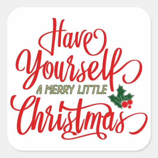 Merry Little Christmas Stickers (Vorderseite)