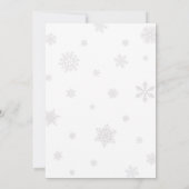 Merry Little Christmas Tree Baby Shower Einladung (Rückseite)