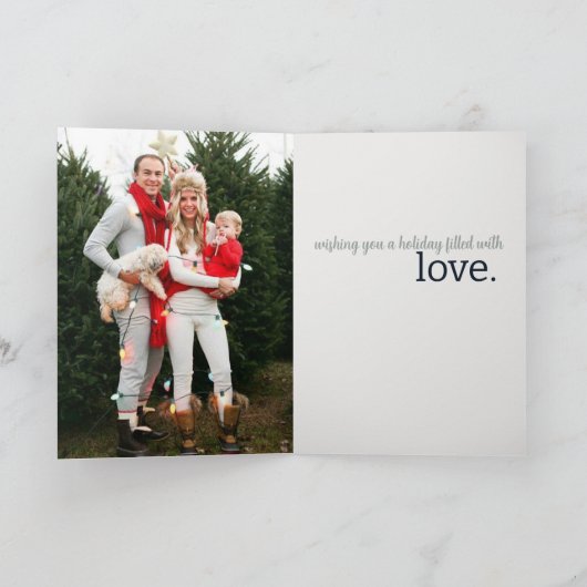 Merry Little Christmas Tree Karte (Innenseite)