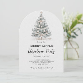 Merry Little Christmas Tree Party Einladung