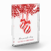 Merry Little Christmas Watercolor Splash Fotoblock (Links)