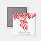 Merry Little Christmas Watercolor Splash Magnet (Vorderseite/Rückseite)
