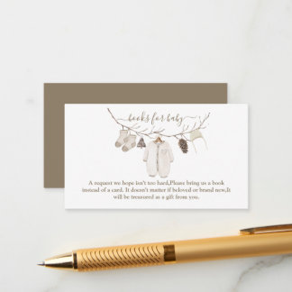 Merry Little Christmas Winter Baby Shower Begleitkarte