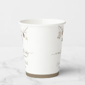 Merry Little Christmas Winter Baby Shower Pappbecher (Links)