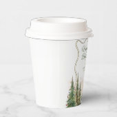 Merry Little Christmas Winter Baby Shower Pappbecher (Rechts)