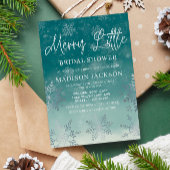 Merry Little Christmas Winter Brautparty Einladung