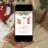 Merry Little Cocktails Feiertag Party Einladung