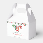 Merry Little Floral Christmas Weihnachtsdusche Geschenkschachtel (Rückseite)