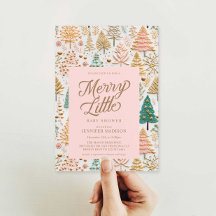 Merry Little Girl Baby Shower