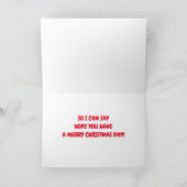 **MERRY LITTLE GNOME** SAY FAPPY CHRISTMAS KARTE (Innenseite)