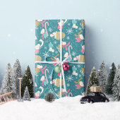 Merry Little Mäuse - Weihnachts- Wrapping Paper Ro Geschenkpapier