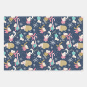 Merry Little Mice - Christmas Wrapping Paper Trio Geschenkpapier Set (Vorderseite 3)