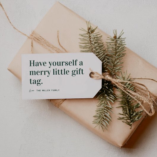 Merry Little | Niedliche Weihnachten Geschenkanhänger