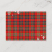 Merry Little Red Bow Christmas Plaid Books Requast Begleitkarte (Rückseite)