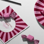 Merry little red stripe Christmas Party Napkin Serviette