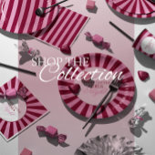 Merry little red stripe Christmas Party Napkin Serviette