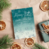 Merry Little Snowflakes Baby Dusche Einladung