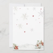 Merry Little Wappen Baby Dusche Einladung (Rückseite)