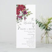 Merry Little Wedding Programm (Stehend Vorderseite)