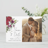 Merry Little Wedding speichern Sie das Datum Einladung (Stehend Vorderseite)