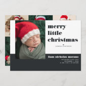 Merry Little Weihnachtsfeiertag Ankündigung (Vorne/Hinten)