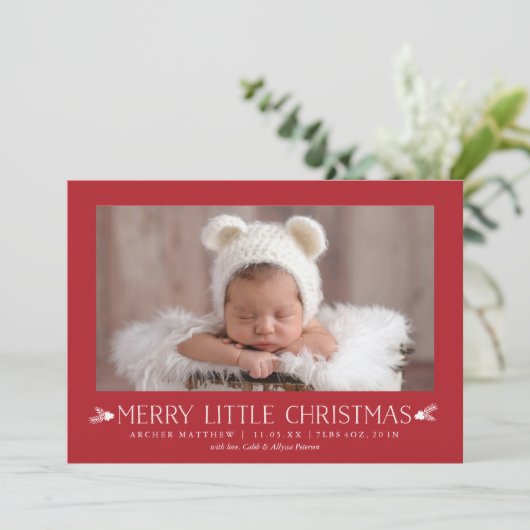 Merry Little Weihnachtsfeiertag Ankündigung (Stehend Vorderseite)