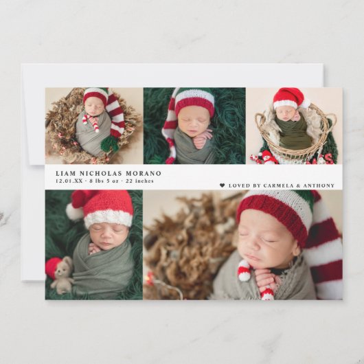 Merry Little Weihnachtsfeiertag Ankündigung (Rückseite)