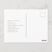 Merry Little Weihnachtsfeiertag Ankündigung Postkarte (Rückseite)