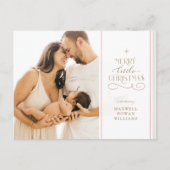 Merry Little Weihnachtsfeiertag Ankündigung Postkarte (Vorderseite)